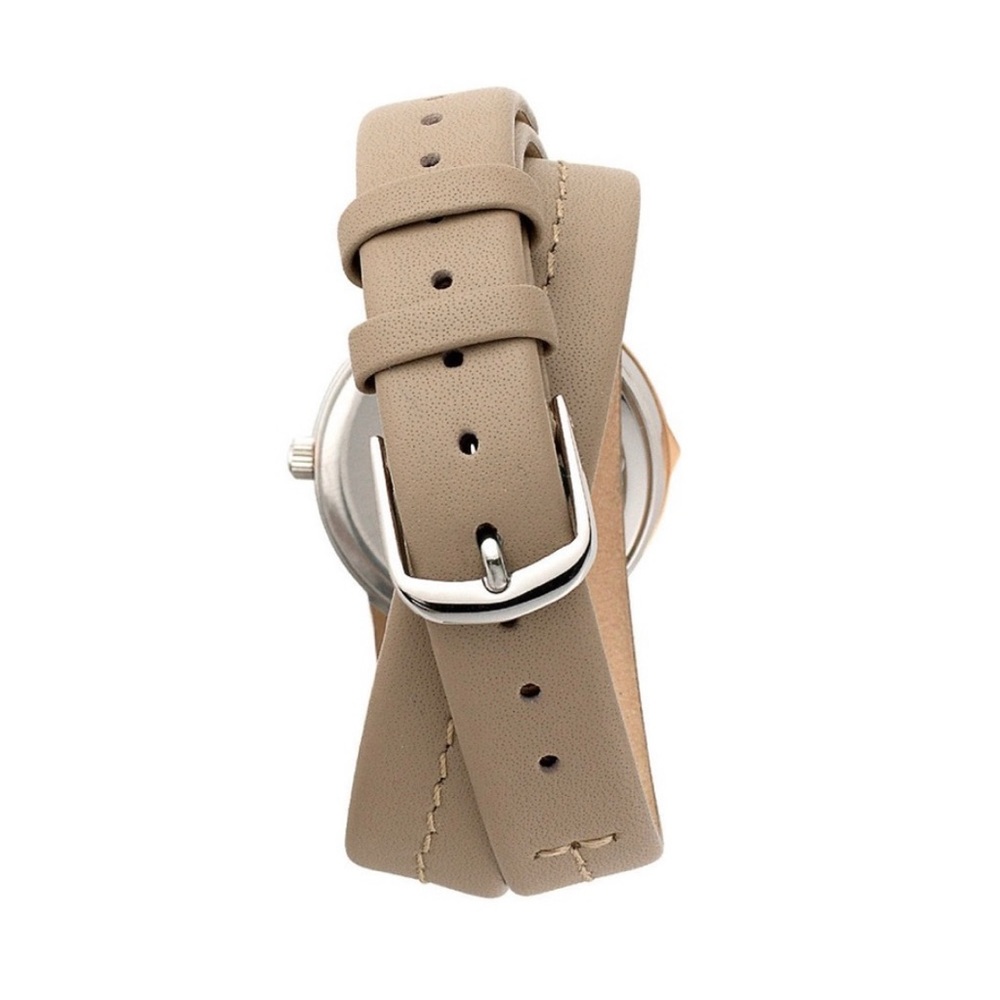 Stella & Dot tan wrap watch with gold face, black band also included! - Picture 9 of 11